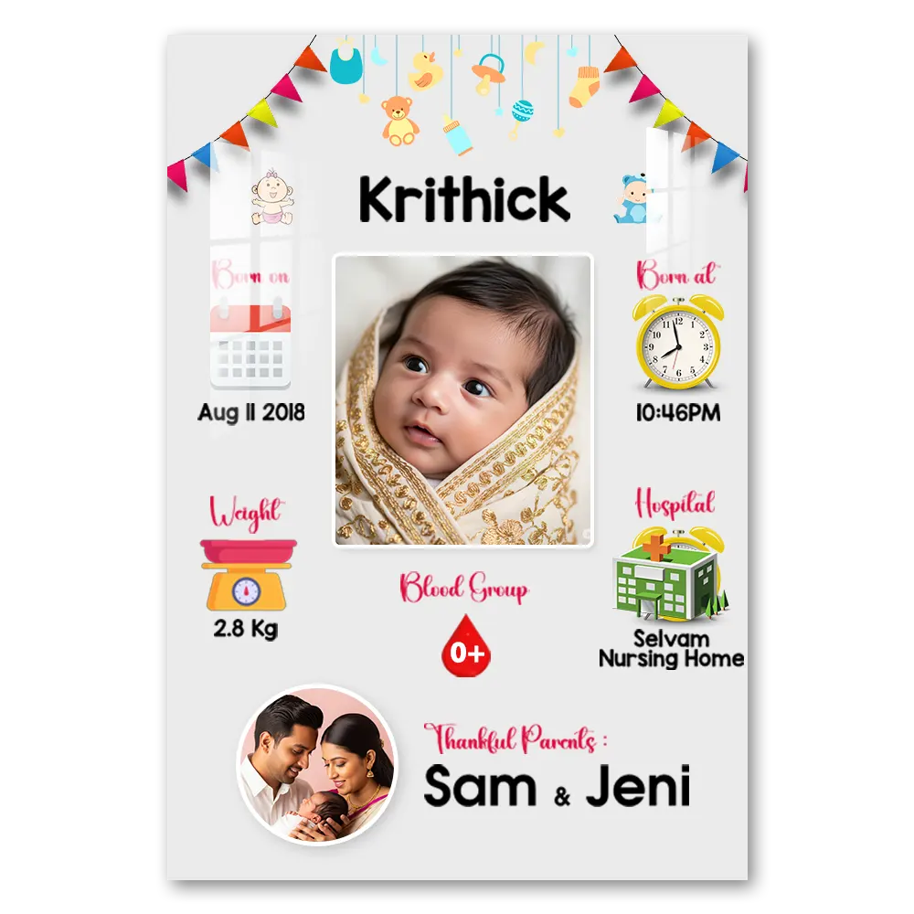 Way To Crafts 18 Baby Custom Acrylic Wall Frame