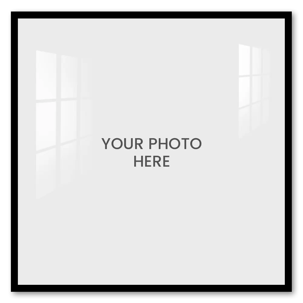 Black framed Square Acrylic Photo