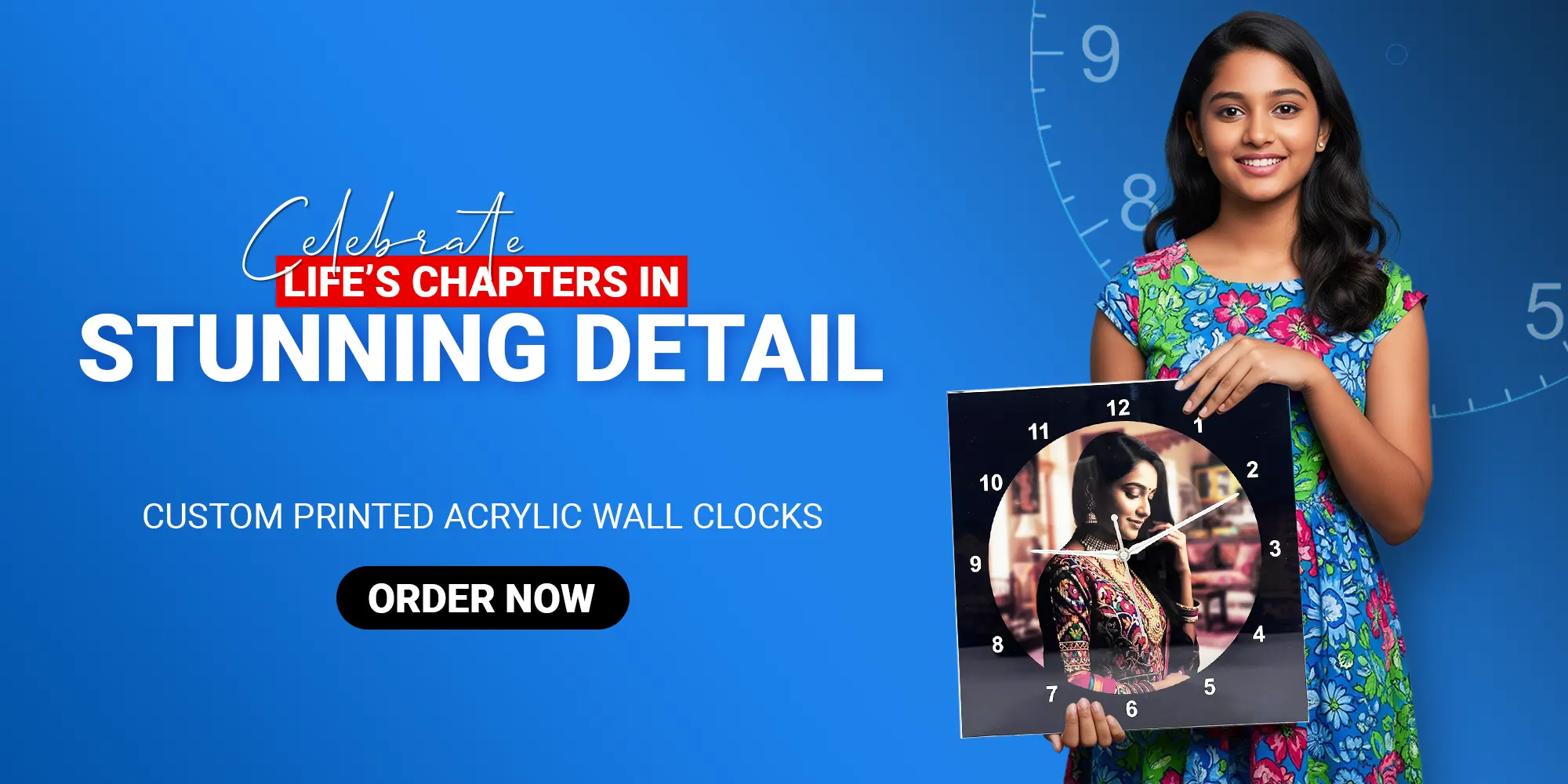 Way To Crafts 2 waytocrafts.com Photo printed wall clock online