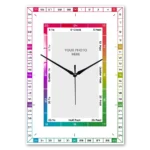 Portrait Time Learning Acrylic Table Top Clock - A5