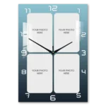 Portrait 4 Collage Acrylic Table Top Clock - A5