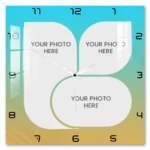 Medium Square Trefoil Acrylic Wall Clock