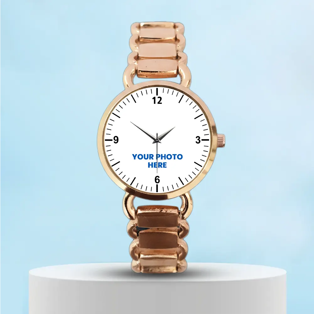 Photo Printed Majestic Gold Women's Watch