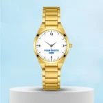 Photo Printed Golden Classic Men's Watch