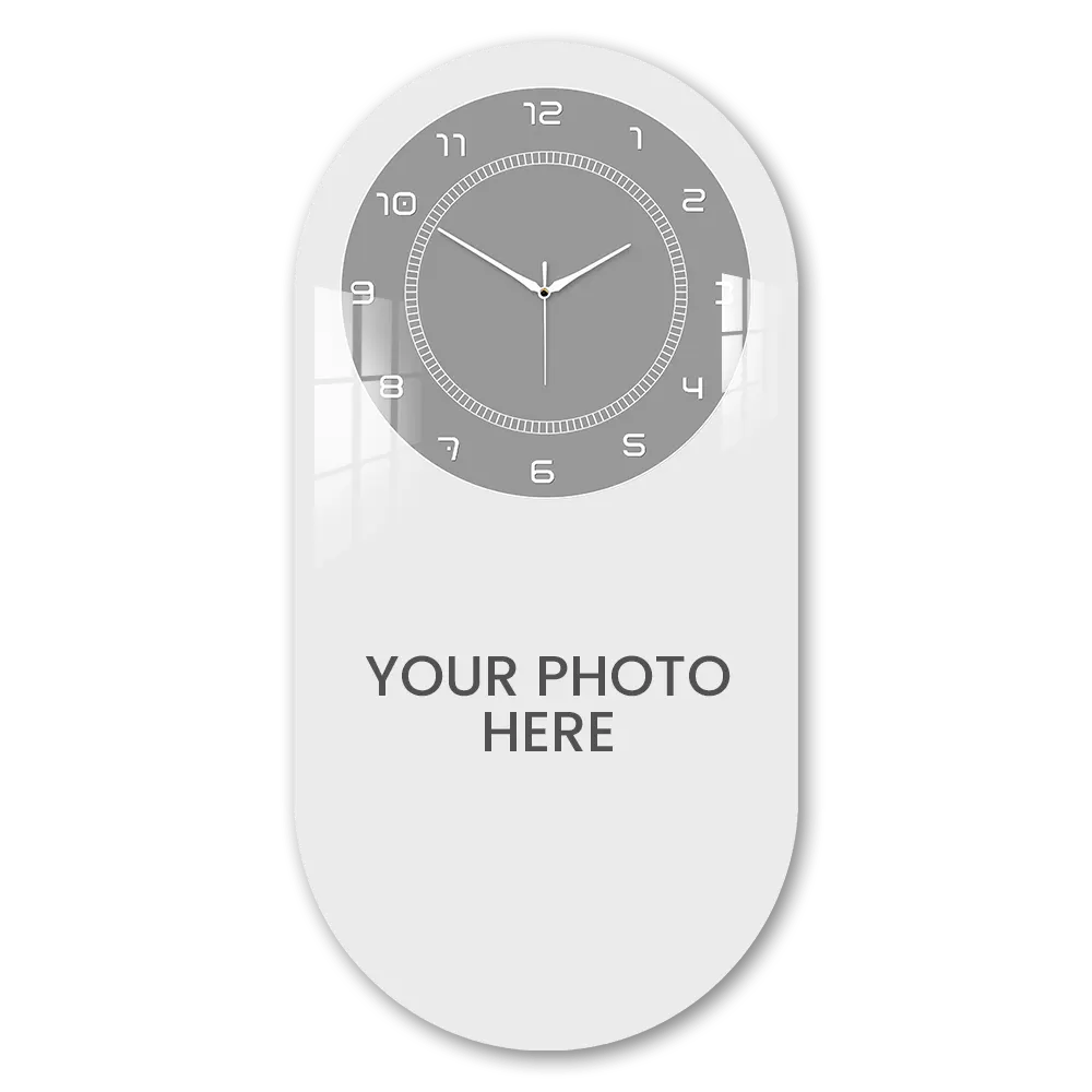 About Us 44 Capsule Focus – Half Photo Acrylic Photo Printed Wall Clock