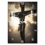 Holy Crucifix Jesus Acrylic Wall Clock