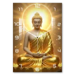 Golden Buddha Acrylic Wall Clock
