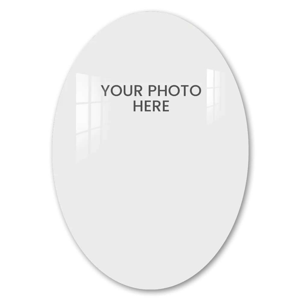 Oval Shape Acrylic Portrait Wall Frame