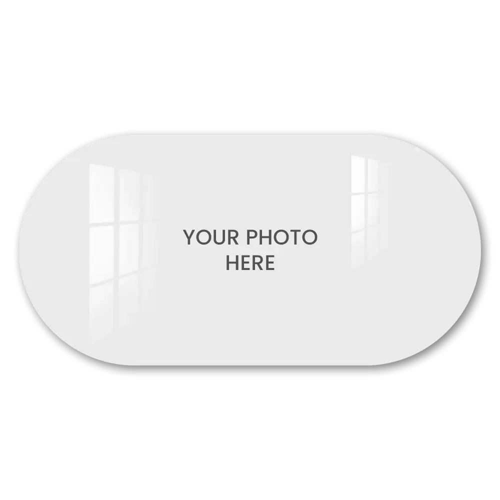 Capsule Shape Acrylic Landscape Wall Frame with Stud