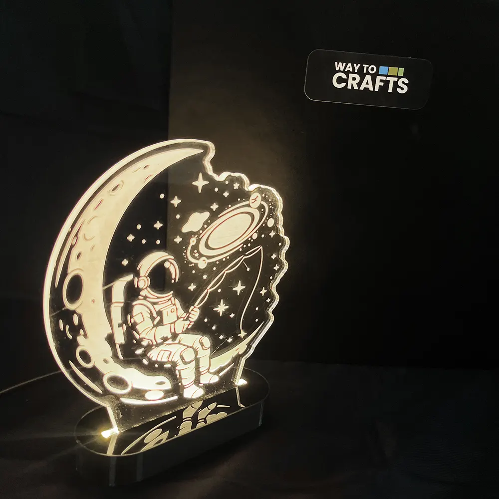 Way To Crafts 10 Space Explorer Engraved Acrylic Lamp2