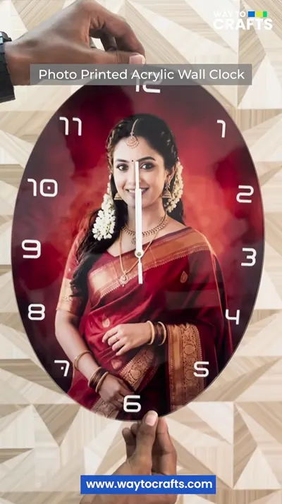 Oval Shape Wall Clock