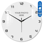 Voice Clock - Round Shape Photo Printed Acrylic Wall Clock